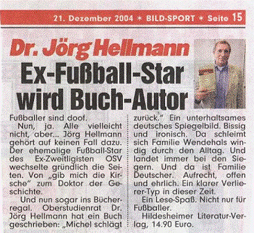 Ex-Fussball-Star wird Buch Autor